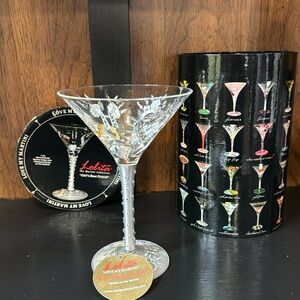 Hand painted Lolita Girl’s Best Friend martini glass.